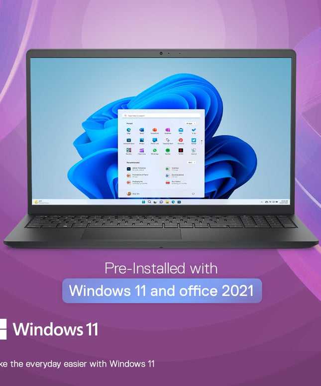 Dell DC 15250 Thin & Light Laptop, 13th Gen Intel Core i5-1334U Processor, 8GB, 512GB SSD, 15.6" (39.62cm) FHD Display, Standard Keyboard, Win 11+MSO'24 & 15 Month McAfee, Carbon Black, 1.62kg
