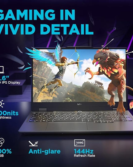 Lenovo LOQ 2024, Intel Core i5-13450HX, 13th Gen, NVIDIA RTX 4050-6GB, 16GB RAM, 512GB SSD, FHD 144Hz, 15.6"/39.6cm, Windows 11, Office Home 2024, Grey, 2.4Kg, 83DV018JIN, 1Yr ADP Free Gaming Laptop