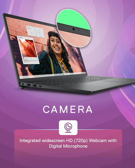Dell DC 15250 Thin & Light Laptop, 13th Gen Intel Core i5-1334U Processor, 8GB, 512GB SSD, 15.6" (39.62cm) FHD Display, Standard Keyboard, Win 11+MSO'24 & 15 Month McAfee, Carbon Black, 1.62kg