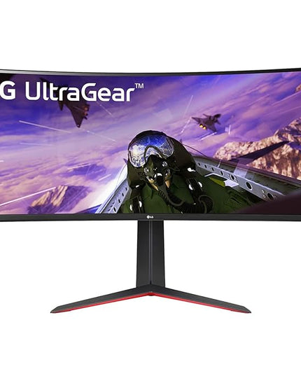 LG Electronics Ultragear 21:9 Curved Gaming LED Monitor 86.42 Cm (34 Inch),Qhd 3440 X 1440,5Ms,160Hz,AMD Freesync Premium,HDR 10,Srgb 99%,Height Adjust Stand,Dp,Hdmi,Speaker,Headphone Out,34Gp63A