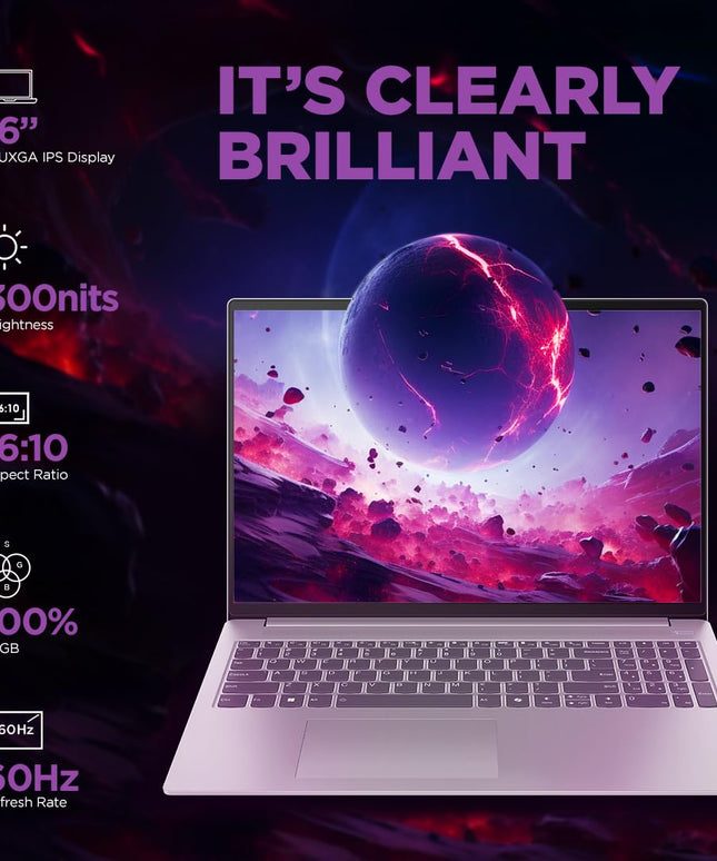 Lenovo IdeaPad Slim 5 Intel Core Ultra 5 125H Built-in AI 16" (40.64cm) WUXGA-IPS 300Nits Thin & Light Laptop (16GB/512GB SSD/Win 11/100%sRGB/MSO/1Yr ADP Free/3 month Game Pass/Grey/1.8Kg), 83DC007LIN