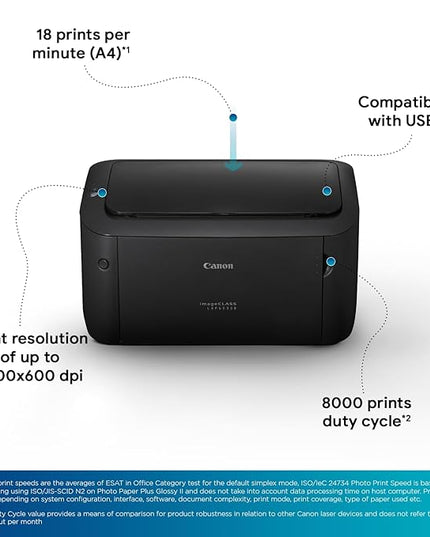 Canon imageCLASS LBP6030B Mono Printer, Windows, Mac, and Linux Support