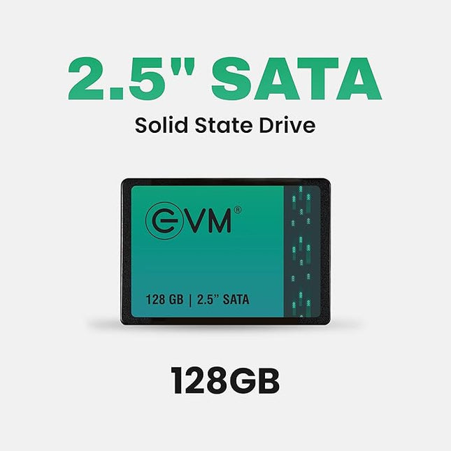 EVM 128GB 2.5-Inch SATA III Internal SSD – 550MB/s Read & 500MB/s Write, 3D NAND, 5-Year Warranty, Laptop & Desktop Solid State Drive (EVM25/128GB)
