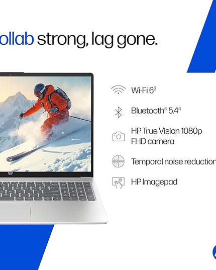 HP 15, AMD Ryzen 5 7520U (8GB LPDDR5, 512GB SSD) FHD, Anti-Glare, Micro-Edge, 15.6''/39.6cm, Win11, M365 Basic(1yr), Offic24, Silver,1.59kg, fc0805AU, FHD Camera w/Privacy Shutter, Backlit Laptop