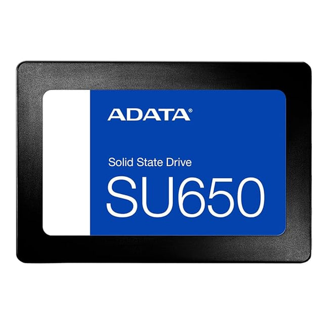 ADATA Ultimate SU650 256GB 2.5” SATA III 6Gb/s Internal SSD | Up to 520MB/s Read & 450MB/s Write | 3D NAND Flash | SLC Caching | Shock & Vibration Resistant | 3-Year Warranty