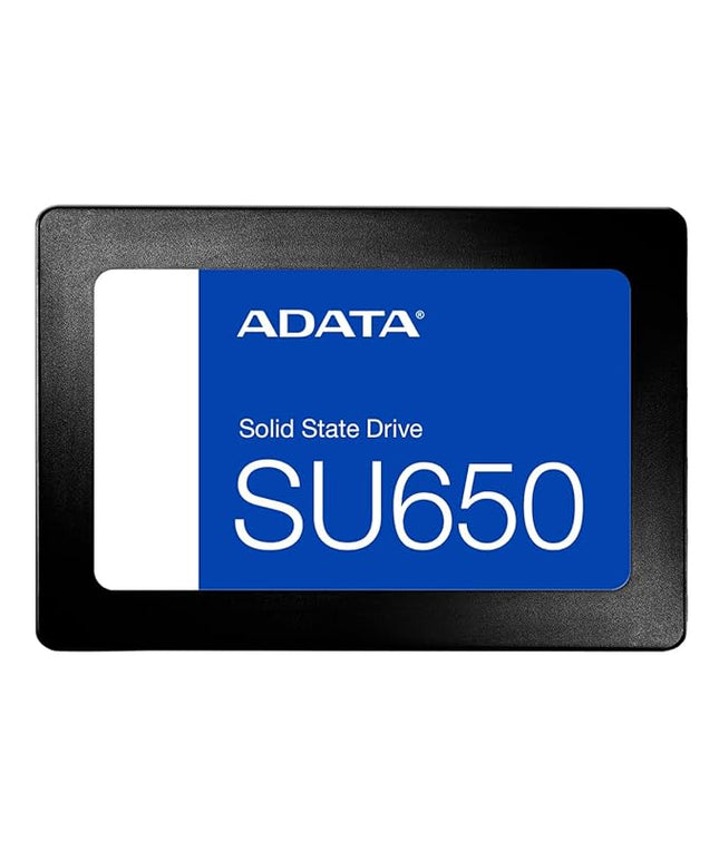 ADATA Ultimate SU650 256GB 2.5” SATA III 6Gb/s Internal SSD | Up to 520MB/s Read & 450MB/s Write | 3D NAND Flash | SLC Caching | Shock & Vibration Resistant | 3-Year Warranty