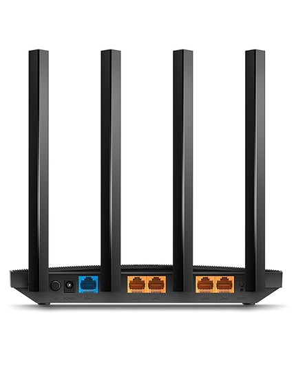 TP-Link Archer AC1200 Archer C6 Wi-Fi Speed Up to 867 Mbps/5 GHz + 400Mbps/2.4 GHz, 5 Gigabit Ports, 4 External Antennas, MU-MIMO, Dual Band, WiFi Coverage with Access Point Mode, Black