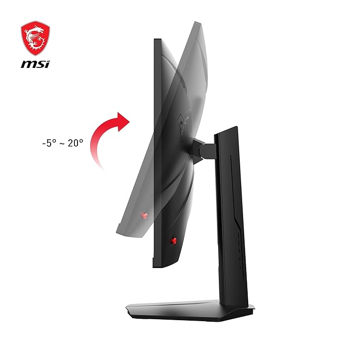 MSI G274F 27-Inch FHD Gaming Monitor - 1920 x 1080 Rapid IPS Panel, 180Hz Refresh Rate, 1ms Response Time, 134% sRGB Color Gamut, G-SYNC Compatible, Anti-Flicker Technology, VESA Mount, Black