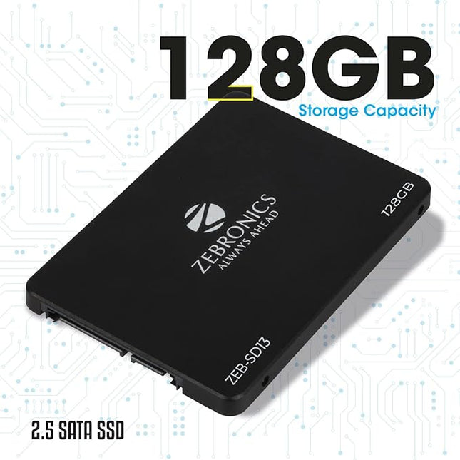 ZEBRONICS Smart 128 GB Desktop, Laptop, All in One PC's Black SATA Internal Solid State Drive (SSD) (ZEB-SD13)