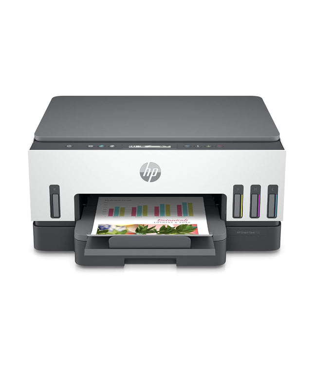 HP Smart Tank 720 All-in-One Auto Duplex WiFi Colour Printer, Print, Scan & Cope for Office,White