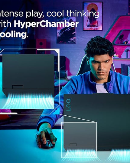 Lenovo LOQ Intel Core i7-13650HX 15.6" (39.6cm) 144Hz 300Nits FHD Gaming Laptop (16GB/512GB SSD/Win 11/NVIDIA RTX 3050 6GB Graphics/100% sRGB/Office 24/1Yr ADP Free/Grey/2.4Kg), 83DV018PIN