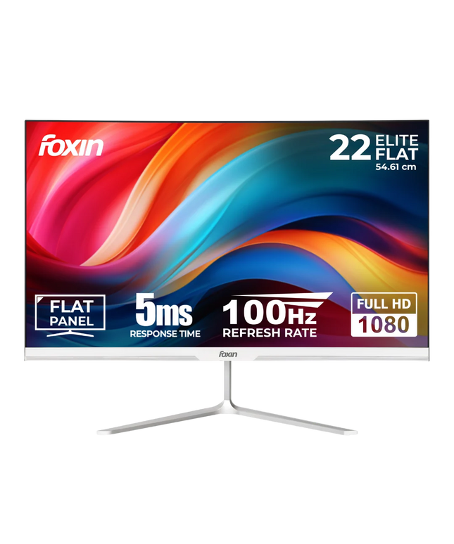 Elite 22 Inch Flat LED Monitor - White