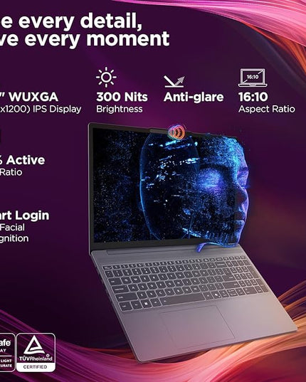 Lenovo IdeaPad Slim 3 13th Gen Core i7-13620H 15.3 inch (38.8cm) WUXGA IPS Laptop (16GB RAM/512GB SSD/Windows 11/MSO 365 Basic+Office 2024/Top Metal Cover/Backlit KB/1Yr ADP/Grey/1.6Kg), 83K1016UIN