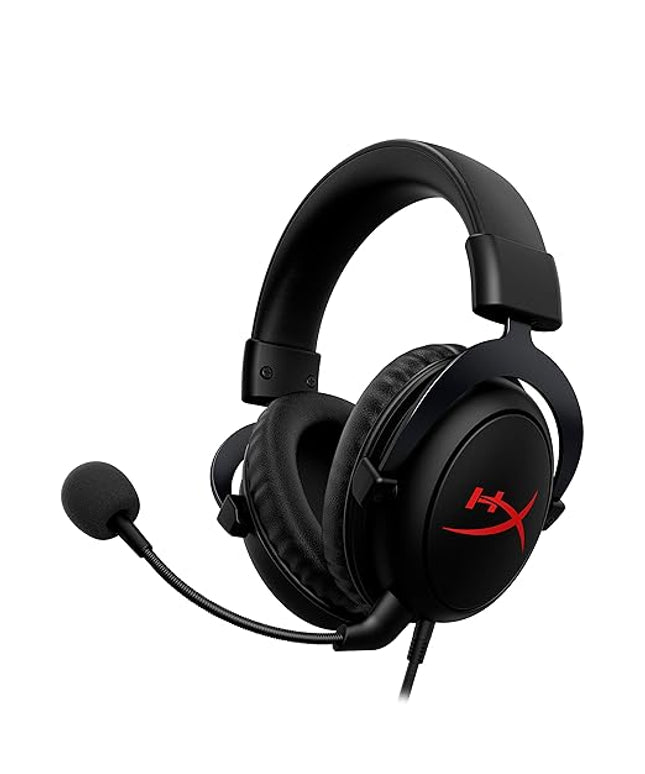 HyperX Cloud Core On-Ear Wired Gaming Headset with Mic for PC, DTS Headpone:X (Black)