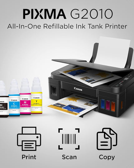 Canon PIXMA MegaTank G2010 All-in-One Ink Tank Colour Printer (Black)