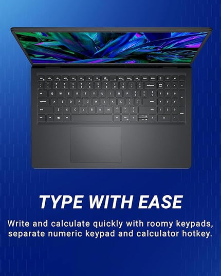 Dell Inspiron 15 DC15250 Laptop (Intel Core 3-100U, 8GB DDR5 RAM, 512GB SSD, 15.6" Full HD Display, Windows 11 Home, MS Office 2024 + Microsoft 365, Carbon Black, 1 Year NBD Warranty)