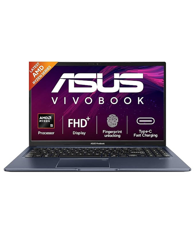 ASUS Vivobook 15 (2026),AMD Ryzen 5 150,Fingerprint Sensor,16GB RAM, 512GB SSD,FHD, 15.6", (39.6 cm),Windows 11,M365 Basic(1 Year)* Office 2024,Quiet Blue,1.70 kg,M1502NAQ-BQ118WS,Thin & Light Laptop