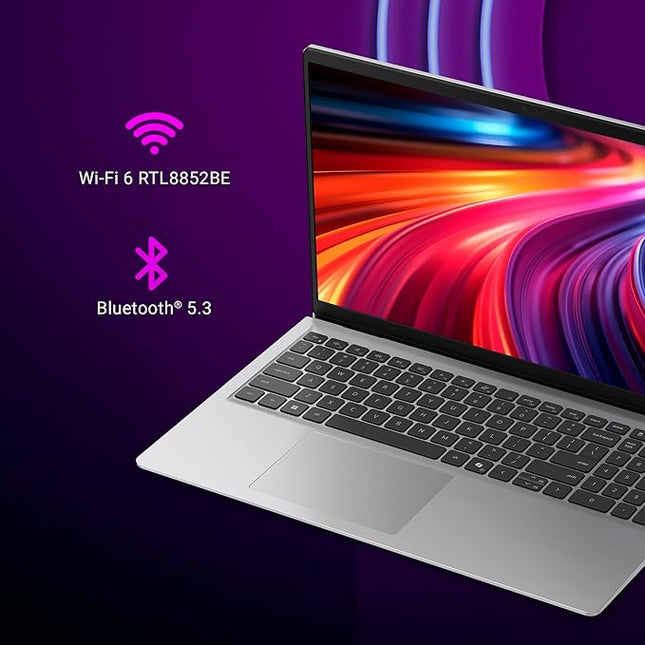 Dell 15 AI Powered Laptop, Intel Core Ultra 5 225H, 8GB DDR5 RAM, 512GB SSD, 15.6" FHD Anti-Glare Display, Intel Arc Graphics, Backlit Keyboard, Dedicated Copilot Key, Silver, Win11 Home + MSO H&S'24