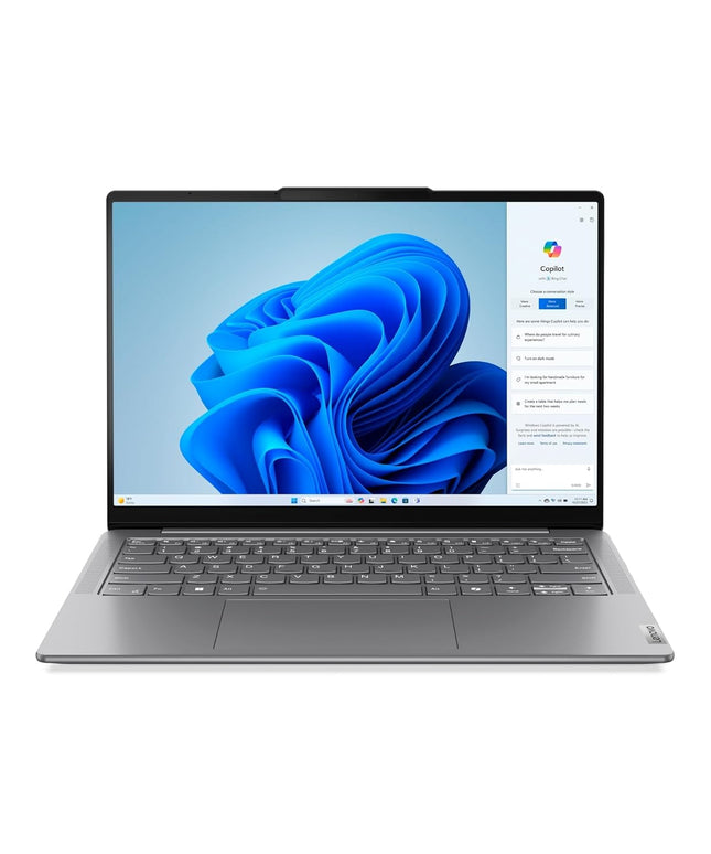 Lenovo Yoga Slim 7 Intel Core Ultra 7 155H 14"(35.5cm) WUXGA-OLED 400Nits Laptop (32GB RAM/1TB SSD/AI PC/2Wx4 Speakers/Windows 11/Office Home 2024/1Yr ADP Free/Grey/1.39Kg), 83CV00D3IN