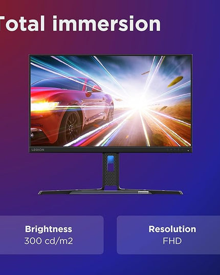 Lenovo Legion R24e | 24" (60.9cm) FHD 180Hz Gaming Monitor | 0.5ms, AMD FreeSync, 99% sRGB, 1xHDMI 2.1 TMDS, 1xDP 1.4| Tilt, Swivel, Pivot, Height Adjust | Black | 67CCGAC4IN