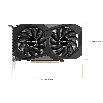 Gigabyte GeForce RTX 3050 WINDFORCE OC 6G 6GB GDDR6 Graphics Card GV-N3050WF2OC-6GD
