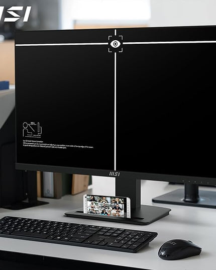 MSI PRO MP273U 27 Inch UHD Office Monitor - 3840 x 2160 IPS Panel, PIP/PBP, Wide Color Gamut, Eye-Friendly Screen, Built-in Speakers, Tilt-Adjustable - HDMI 2.0b, DP (1.4a)
