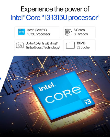 HP 15, 13th Gen Intel Core i3-1315U (8GB DDR4, 512GB SSD), FHD, Micro -Edge, Anti-Glare, 15.6''/39.6cm, Win11, M365* Office24, Silver, 1.59kg, fd0624tu, FHD Camera, UHD Graphics Laptop