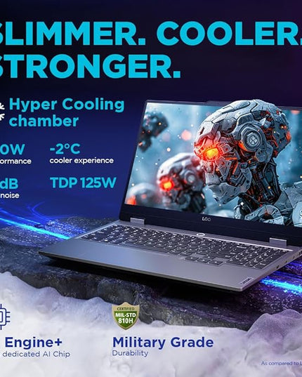 Lenovo LOQ Intel Core i7-13650HX 15.6" (39.6cm) 144Hz 300Nits FHD Gaming Laptop (16GB/512GB SSD/Win 11/NVIDIA RTX 3050 6GB Graphics/100% sRGB/Office 24/1Yr ADP Free/Grey/2.4Kg), 83DV018PIN