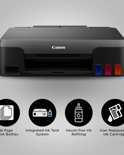 Canon PIXMA G1020 Single Function Ink Tank Colour Printer (Black)