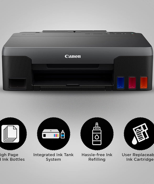 Canon PIXMA G1020 Single Function Ink Tank Colour Printer (Black)