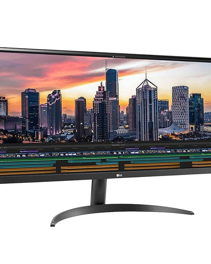 LG 87 cm (34 Inches) UltraWide Full HD (2560 x 1080) Display - HDR 10, AMD Free sync, IPS with sRGB 95%, Multitasking, Flicker Safe, Reader Mode, HDMI, Headphone Out and Gaming Monitor - 34WP500