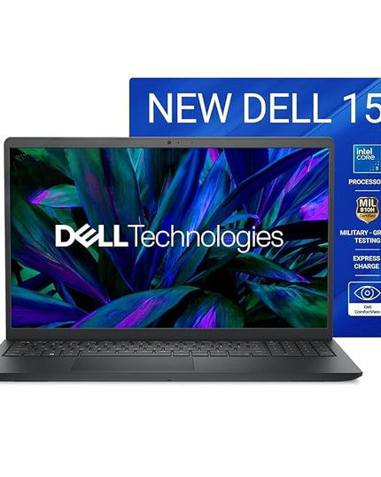 Dell Inspiron 15 DC15250 Laptop (Intel Core 3-100U, 8GB DDR5 RAM, 512GB SSD, 15.6" Full HD Display, Windows 11 Home, MS Office 2024 + Microsoft 365, Carbon Black, 1 Year NBD Warranty)