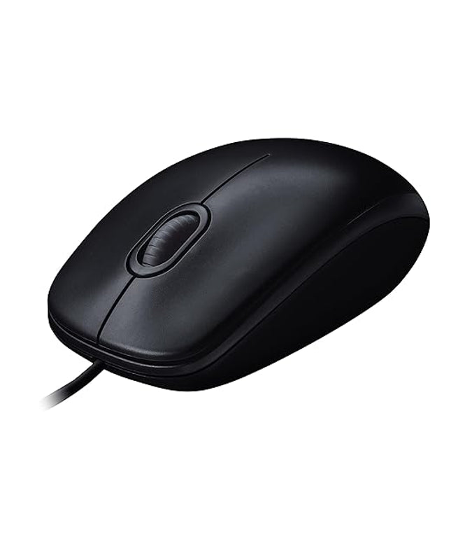Logitech M90 Wired USB Mouse, 3 yr Warranty, 1000 DPI Optical Tracking, Ambidextrous PC/Mac/Laptop - Black