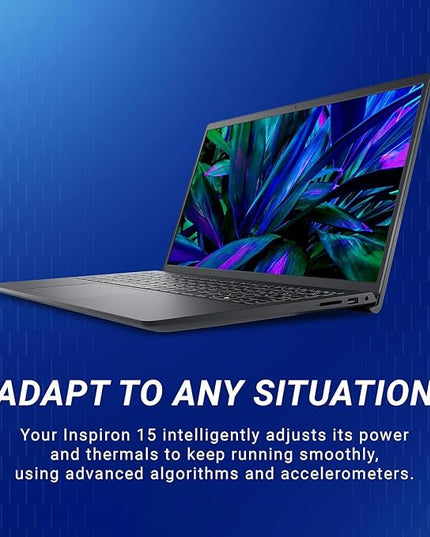 Dell Inspiron 15 DC15250 Laptop (Intel Core 3-100U, 8GB DDR5 RAM, 512GB SSD, 15.6" Full HD Display, Windows 11 Home, MS Office 2024 + Microsoft 365, Carbon Black, 1 Year NBD Warranty)