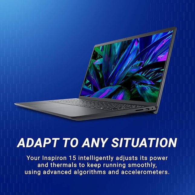 Dell Inspiron 15 DC15250 Laptop (Intel Core 3-100U, 8GB DDR5 RAM, 512GB SSD, 15.6" Full HD Display, Windows 11 Home, MS Office 2024 + Microsoft 365, Carbon Black, 1 Year NBD Warranty)