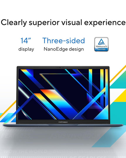 ASUS Vivobook 14 (2025), (i5-14th Gen) Intel Core 5 120U,Fingerprint Sensor,8GB RAM,512GB SSD,FHD, 14", (35.5 cm),Win11,M365 Basic(1Y) Office 24, Silver, 1.4 Kg, X1404VAP-EB1521WS, Thin & Light Laptop