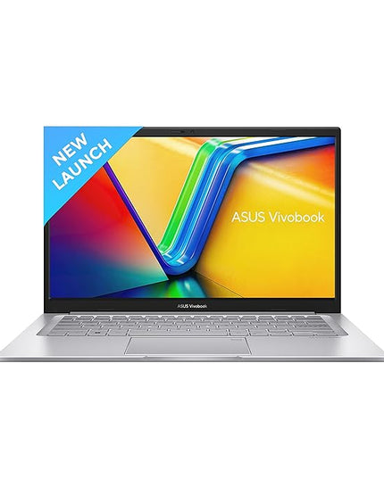 ASUS Vivobook 14, (i5 14th Gen) Intel Core 5 120U, Thin & Light Laptop(16GB RAM/512GB SSD/FHD/14/60Hz/Fingerprint Reader/M365 Basic (1Year)*/Office Home 2024/Cool Silver/1.4 Kg) X1404VAP-EB1541WS