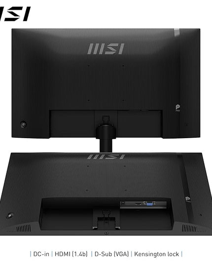 MSI PRO MP251L E2 24.5-Inch FHD Office Monitor - 1920 x 1080 IPS Panel, 4-Sided Frameless, 120 Hz Refresh Rate, Eye-Friendly Screen, Tilt-Adjustable - HDMI 1.4b, D-sub