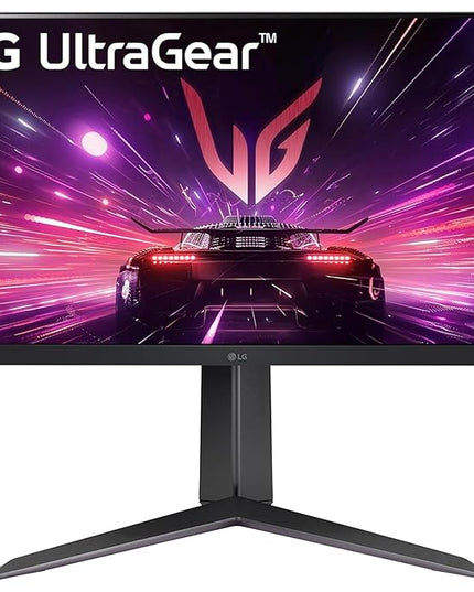 LG Ultragear 24GS65F IPS Full HD Gaming Monitor, 24 Inch, 1920 X 1080, 1ms, 180Hz, HDR 10, NVIDIA G-Sync Compatible, AMD FreeSync, Height/Pivot/Tilt Adjustable Stand, Borderless Design, DP, HDMI