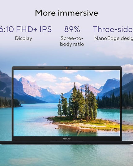 ASUS Vivobook 16, Snapdragon X, 16GB RAM, 512GB SSD, FHD+ 16", Windows 11, Office Home 2024, Quiet Blue, 1.88kg, X1607QA-MB049WS, Qualcomm Adreno iGPU, 45TOPS, M365 Basic (1Year)* Laptop