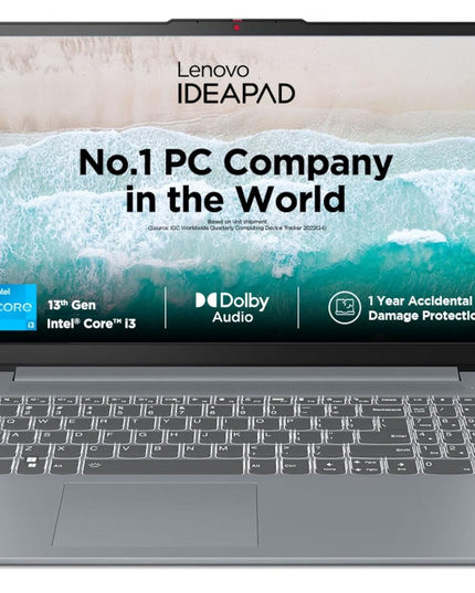 Laptop Lenovo (82X700C7IN) - i3-1305U | 8GB Ram | 512GB SSD | Win11+MSO | 15.6" FHD | Arctic Grey