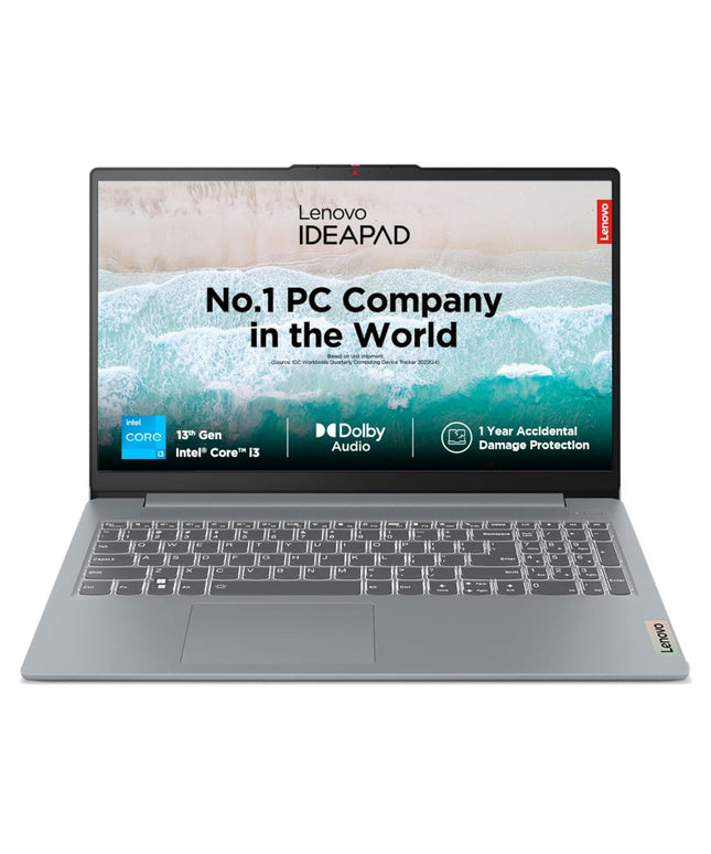 Laptop Lenovo (82X700C7IN) - i3-1305U | 8GB Ram | 512GB SSD | Win11+MSO | 15.6" FHD | Arctic Grey
