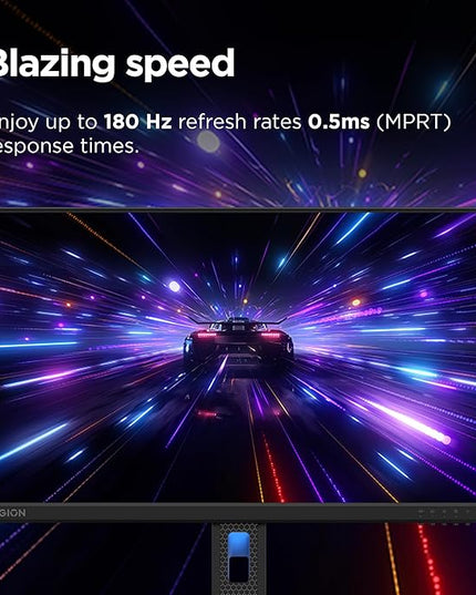 Lenovo Legion R24e | 24" (60.9cm) FHD 180Hz Gaming Monitor | 0.5ms, AMD FreeSync, 99% sRGB, 1xHDMI 2.1 TMDS, 1xDP 1.4| Tilt, Swivel, Pivot, Height Adjust | Black | 67CCGAC4IN