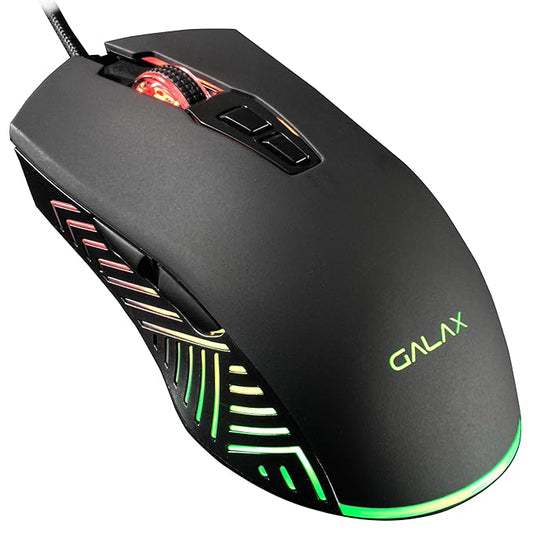 Galax Slider-03 USB Wired Gaming Mouse | 7 Programmable Buttons | Customizable RGB Lights | Ergonomic Design | 7200 DPI Gaming Grade Sensor | 1.5m