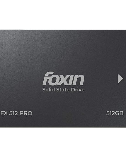 Foxin 512 GB PRO SSD | Hard Disk with 3D NAND Technology & 2.5 Inch SATA III 6GB/S | Read Speed 550mbps, Write Speed 500 mbps | 5 Years Warranty