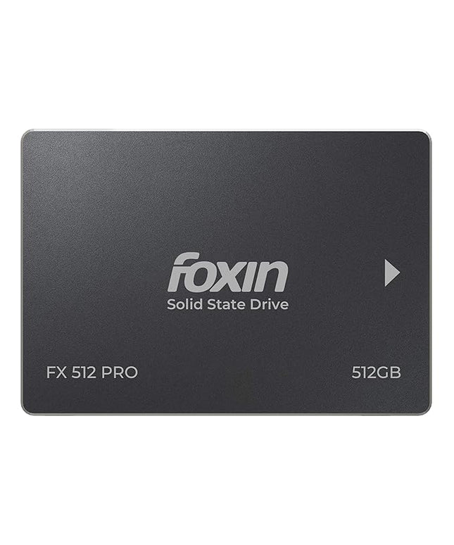 Foxin 512 GB PRO SSD | Hard Disk with 3D NAND Technology & 2.5 Inch SATA III 6GB/S | Read Speed 550mbps, Write Speed 500 mbps | 5 Years Warranty