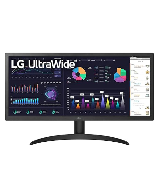 LG UltraWide FHD 26-Inch Computer Monitor 26WQ500-B, IPS with HDR 10 Compatibility and AMD FreeSync, Black