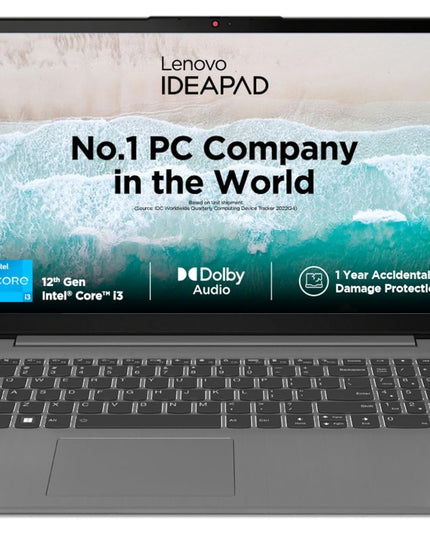 Laptop Lenovo (82RK019DIN) - i3-1215U | 8GB Ram | 512GB SSD | Win11+MSO'24 | 15.6" FHD | Arctic Grey