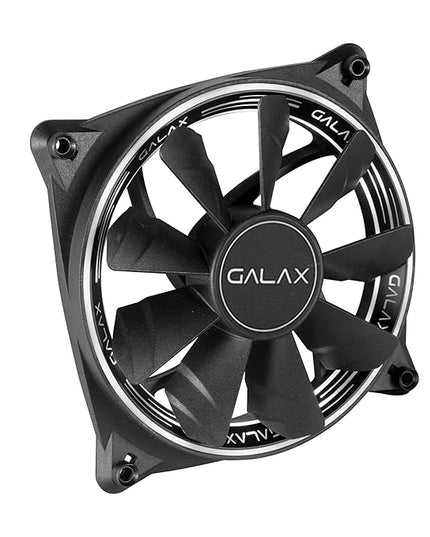 Galax Vortex Wind 02 120mm aRGB Cooling PC Fan with Addressable RGB LED Silent Case Cooling Fan 120mm for Computer, Built-in Anti-Vibration Pads, Ultra Quiet, Front Spectrum RGB LED Effect - (VW-02)