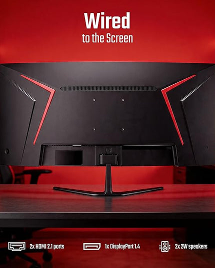 Acer Nitro ED340CUR J0 34 Inch UWQHD Curved Gaming Monitor | 3440x1440 VA Panel | 120Hz (DP) | 1ms VRB | AMD FreeSync Premium | HDR10 | 1500R | 2x HDMI 2.1 + DP 1.4 | Easy Tilt | Speakers | VisionCare